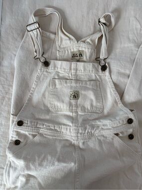 Hey Gang Knee Patch Overalls, Size 00 in Natural